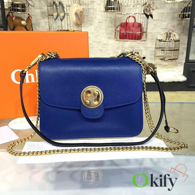 Chloe Leather Mily Navy Blue 23 Z1261  - 1