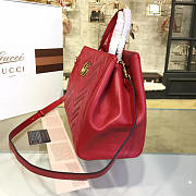 Gucci GG Marmont 35 Matelassé Red Tote  2236 - 3