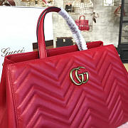 Gucci GG Marmont 35 Matelassé Red Tote  2236 - 6