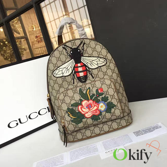 Gucci Ophidia 25 Leather Backpack 015 - 1