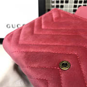 Gucci GG Marmont Velvet Leather WOC Pink 2582 20cm - 6