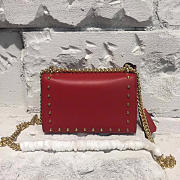 Gucci Padlock 19.5 studded pearl red 2624 - 4
