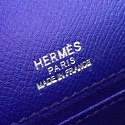 Hermès Kelly Pochette Epsom 22 Blue/Silver BagsAll Z2682 - 4