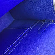 Hermès Kelly Pochette Epsom 22 Blue/Silver BagsAll Z2682 - 5
