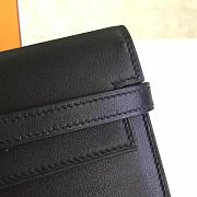 Hermès Kelly Clutch 20 Black/Silver BagsAll Z2852 - 6