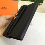 Hermès Kelly Clutch 20 Black/Silver BagsAll Z2852 - 5