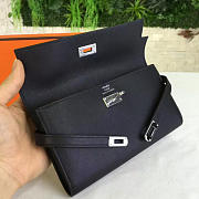 Hermès Kelly Clutch 20 Black/Silver BagsAll Z2852 - 4