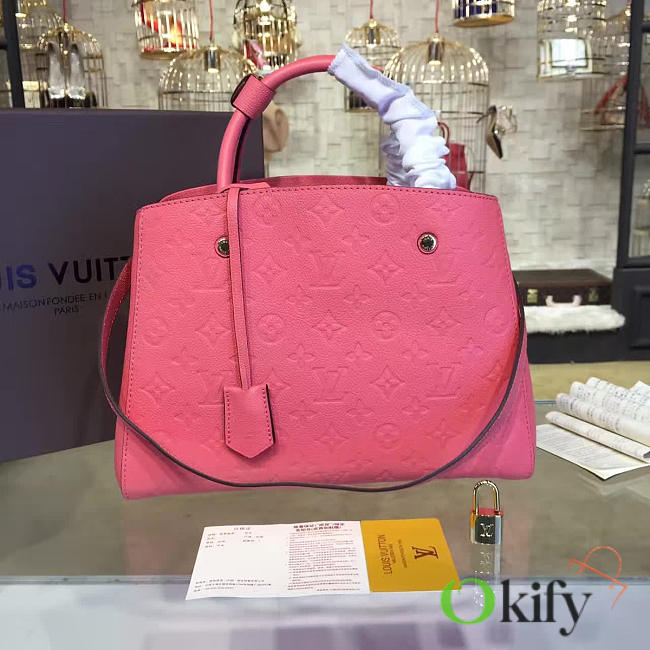 Louis Vuitton Montaigne MM Tote 3315 Pink 33cm  - 1