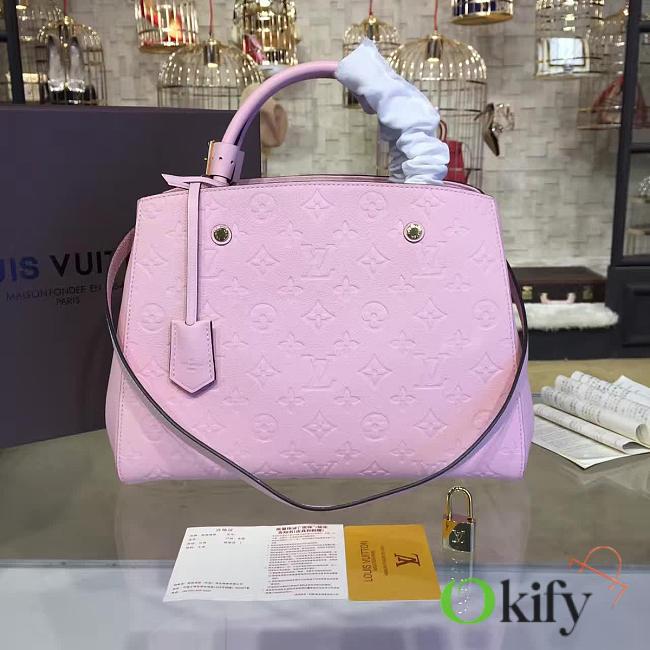 Louis Vuitton Montaigne MM Tote 3317 Pink 33cm  - 1