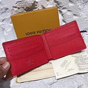 Louis Vuitton Supreme pocket wallet 3803 Red - 4