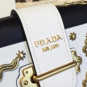 bagsAll Prada Cahier Leather 18 Shoulder Bag Meteor White 4278 - 5