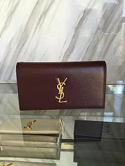 YSL MONOGRAM KATE Clutch GRAIN DE POUDRE EMBOSSED LEATHER BagsAll 4962 - 1