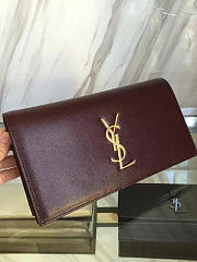 YSL MONOGRAM KATE Clutch GRAIN DE POUDRE EMBOSSED LEATHER BagsAll 4962 - 3