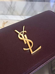 YSL MONOGRAM KATE Clutch GRAIN DE POUDRE EMBOSSED LEATHER BagsAll 4962 - 4