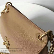 Chanel Grained Calfskin Mini Top Handle Flap Bag Beige A93756 21cm - 2