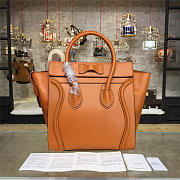 BagsAll Celine Leather Micro Luggage Orange Z1076 26.5cm  - 4
