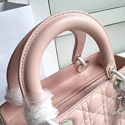 bagsAll Lady Dior Medium 24 Light Pink Silver Tone 1575 - 4