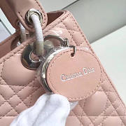 bagsAll Lady Dior Medium 24 Light Pink Silver Tone 1575 - 3