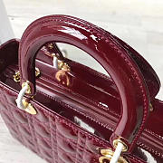 bagsAll Lady Dior Large 32 Red Wine Shiny 1595 - 6
