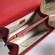 Gucci Dionysus Medium Top Handle Bag Red Leather 27cm - 5