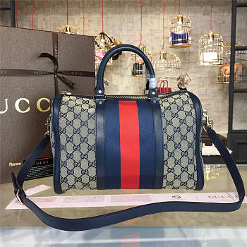 Gucci GG Ophidia Canvas 33 Supreme Handle Bag 