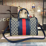 Gucci GG Ophidia Canvas 33 Supreme Handle Bag  - 6