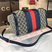 Gucci GG Ophidia Canvas 33 Supreme Handle Bag  - 3