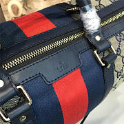 Gucci GG Ophidia Canvas 33 Supreme Handle Bag  - 2