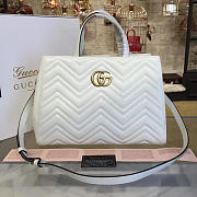 Gucci GG Marmont 35 Matelassé White Tote 2228 - 1