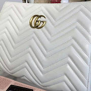 Gucci GG Marmont 35 Matelassé White Tote 2228 - 6