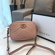 Gucci GG Marmont 18 Matelassé Dusty Pink Leather 2413 - 1