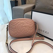 Gucci GG Marmont 18 Matelassé Dusty Pink Leather 2413 - 3