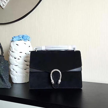 Gucci Dionysus 20 Mini Shoulder Bag Black Leather  Z055