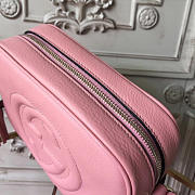 Gucci Soho Disco 21 Leather Bag Lighter Pink Z2601 - 5