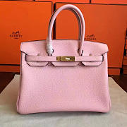 Hermes Birkin Togo Pink/ Gold BagsAll Z2940 30cm - 1