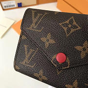 Louis Vuitton Victorine Purse 12 Monogram Red M62472 - 5