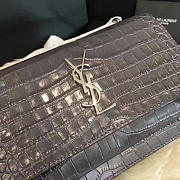 YSL Sunset Chain Bag 17 Crocodile Embossed Shiny Leather BagsAll 4829 - 6