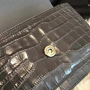 YSL Sunset Chain Bag 17 Crocodile Embossed Shiny Leather BagsAll 4829 - 3