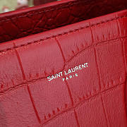 YSL Sac De Jour 31.5 Red Crocodile Embossed Leather BagsAll 4870 - 5