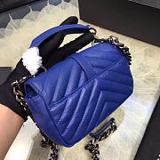 YSL Quilted Monogram College 18 Blue 5070 - 3