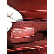 CC Quilted Calfskin Perfect Edge Bag Red Silver A14041 VS01256 26.5cm - 6