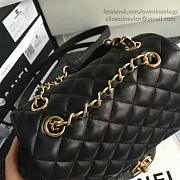 Chanel Caviar Quilted Lambskin 24 Backpack Black Gold Hardware  - 2