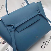 BagsAll Celine Belt Bag Blue Calfskin Z1199 27cm  - 3