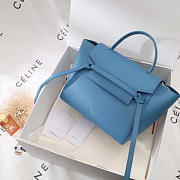 BagsAll Celine Belt Bag Blue Calfskin Z1199 27cm  - 5