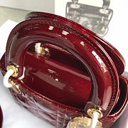 bagsAll Lady Dior mini wine red shiny 1547 - 3