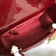 bagsAll Lady Dior mini wine red shiny 1547 - 4