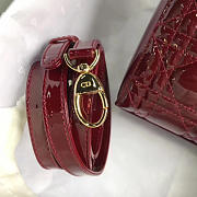 bagsAll Lady Dior mini wine red shiny 1547 - 5