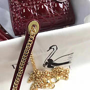 bagsAll Lady Dior mini wine red shiny 1547 - 6