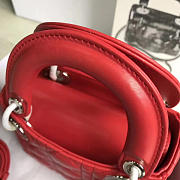 bagsAll Lady Dior Mini Red/Silver 1553 - 6