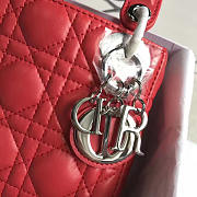 bagsAll Lady Dior Mini Red/Silver 1553 - 4